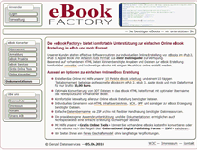 Tablet Screenshot of ebook-factory.com